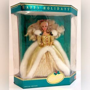Barbie Happy Holidays 1994 Special Edition Gold Gown Mattel #12155 NRFB
